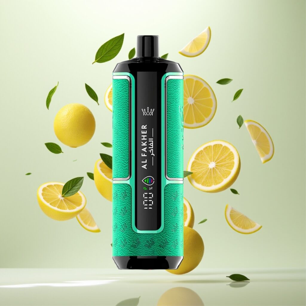 Al Fakher Crown Bar 15K Hypermax Engangs Vape Kit Sitron Mynte – 22ml, 600mAh, 15 000 Puffer