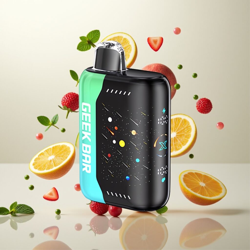 GEEK BAR Pulse X 42K Puffs Meteor Edition ATL Mynte – 820mAh, 3D bøyd skjerm, Justerbar luftstrøm