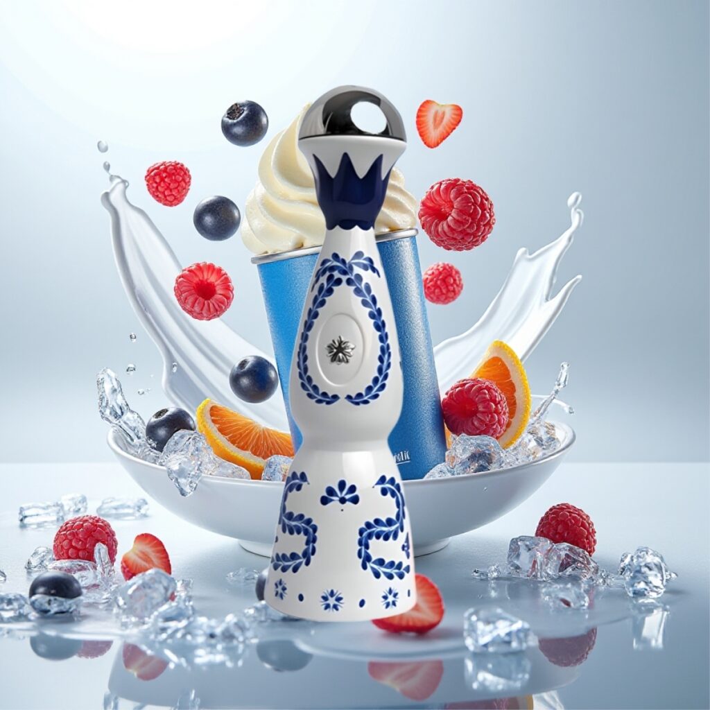 HUMO Azul 15000 Puffs Blå Bringebær Is – 20mL, 5% Nikotin, 15000 Puff, USB-C-lading