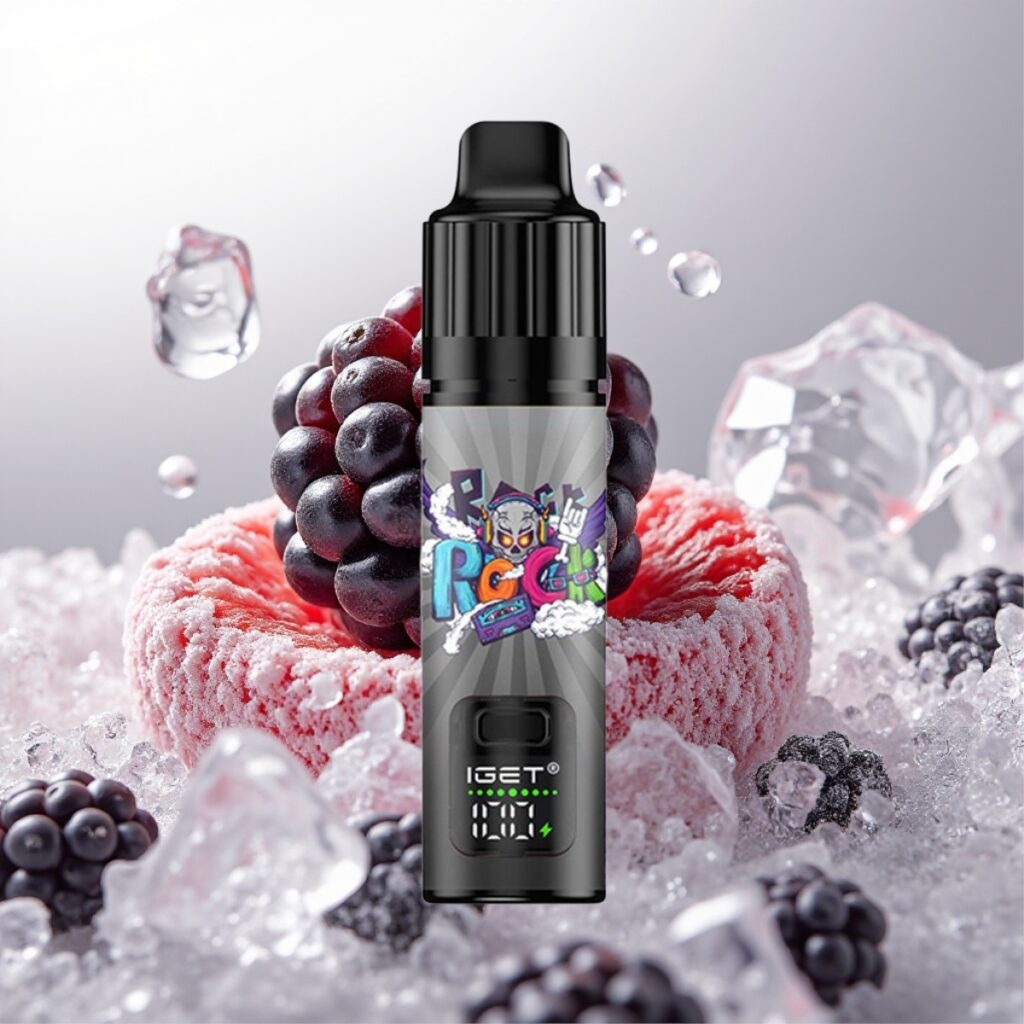 IGET BAR PLUS S3 POD 10000 Puffs Engangsdamper – 5% Nikotin, 18 ml, Svartbæris