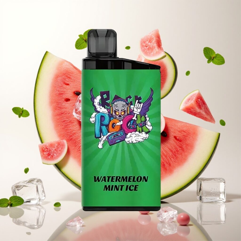 IGET Bar 3500 Puffs Engangs Vape Vannmelon Mynte Is - 1.2 Ohm Mesh Coil, 1400 mAh