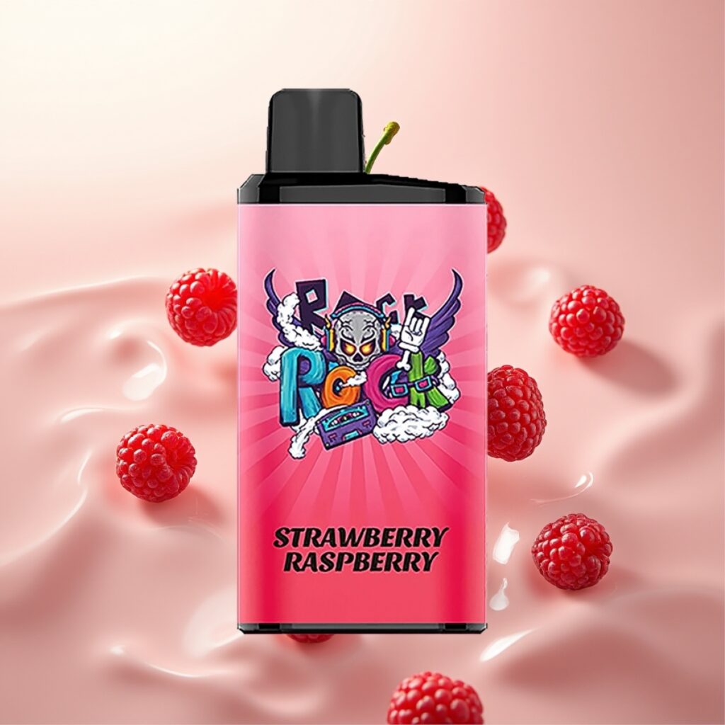 IGET Bar Pro 10000 Puffs Engangsdamper Jordbær Bringebær – 2000 mAh, 1.2 Ohm Mesh Coil