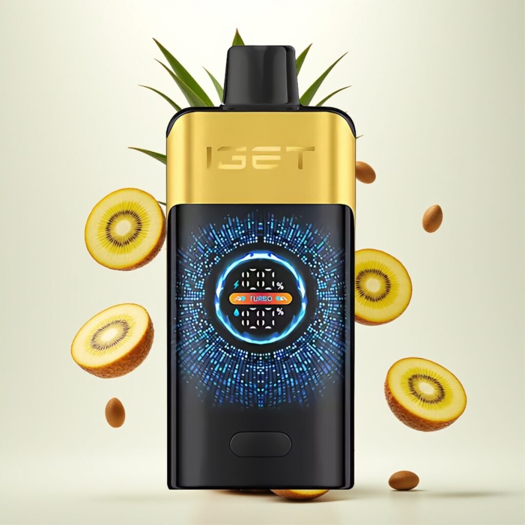 IGET ONE 12000 Puffs Engangs Vape Kiwi Ananas – 2700 mAh, 0.6 ohm Dual Mesh Coil, 118.9g