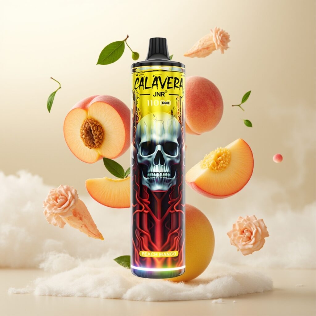JNR Calavera 11000 Puffs Engangs Vape Fersken Mango – 850 mAh, 21ml, Type-C