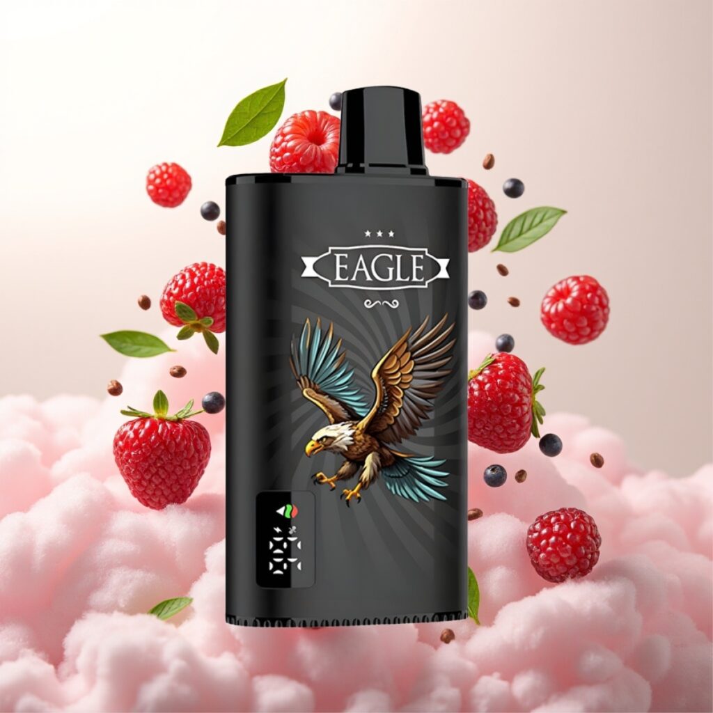JNR EAGLE Smart 23000 Puffs Engangs Vape med Digital Skjerm, Justerbar Luftstrøm, Type-C Lading – Blandede Bær