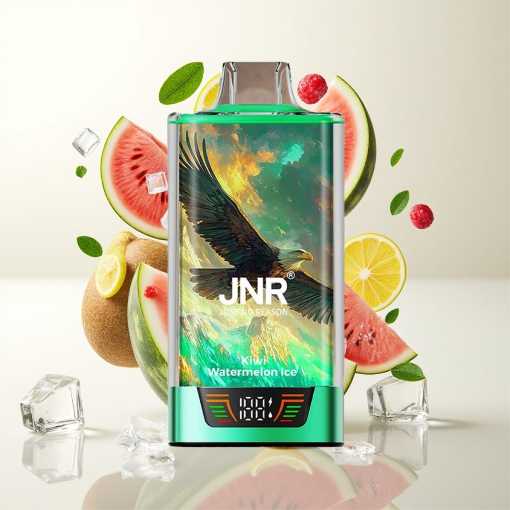 JNR Falcon Pro 28000 Engangs Vape Kiwi Vannmelon Is - 30ml, 950mAh, 28000 Puff, 5% Nikotin