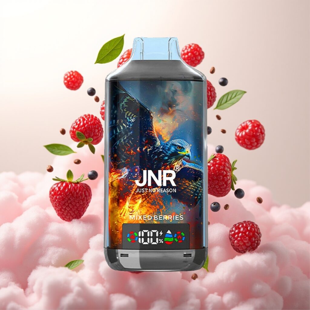 JNR Falcon X 18000 Puffs Engangsdamper med Blandede Bær, 24ml, 750mAh, Type-C-lading