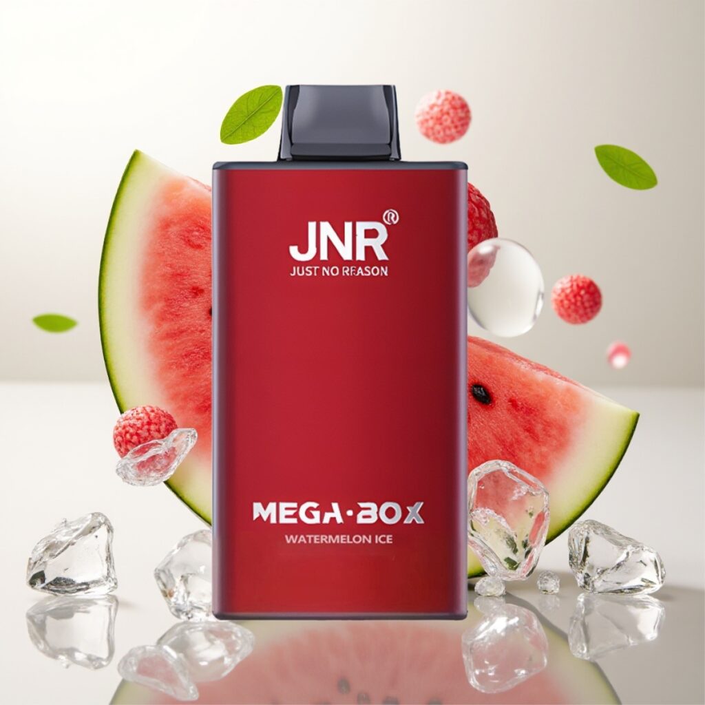 JNR Mega Box 25000 Puffs Engangs Vape – 30ml E-væske, 850mAh Batteri, Type-C Lading, Vannmelon Is