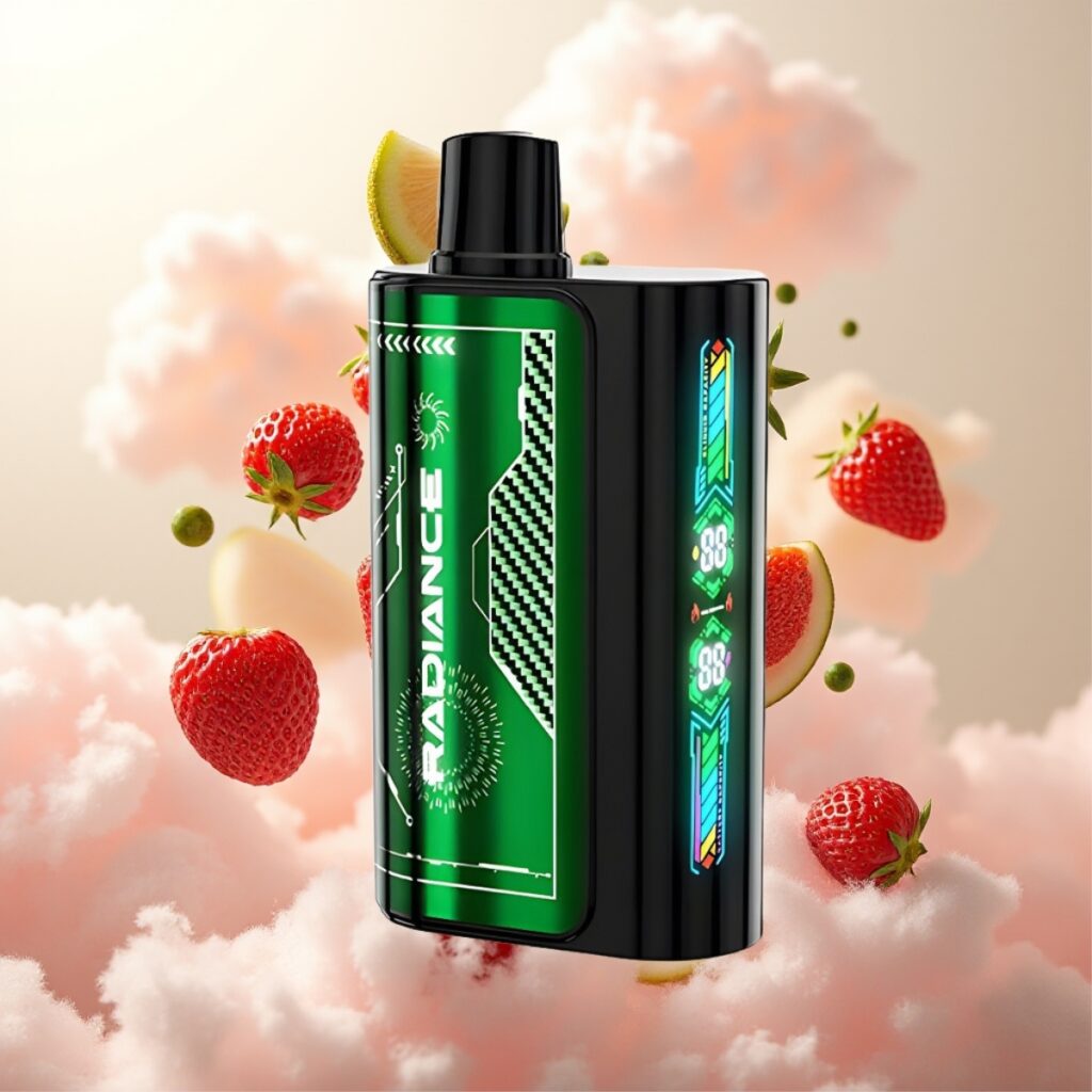 JNR Radiance 31000 Puffs Engangsvaper – Jordbær Kiwi, 28ml E-væske, 950 mAh Batteri