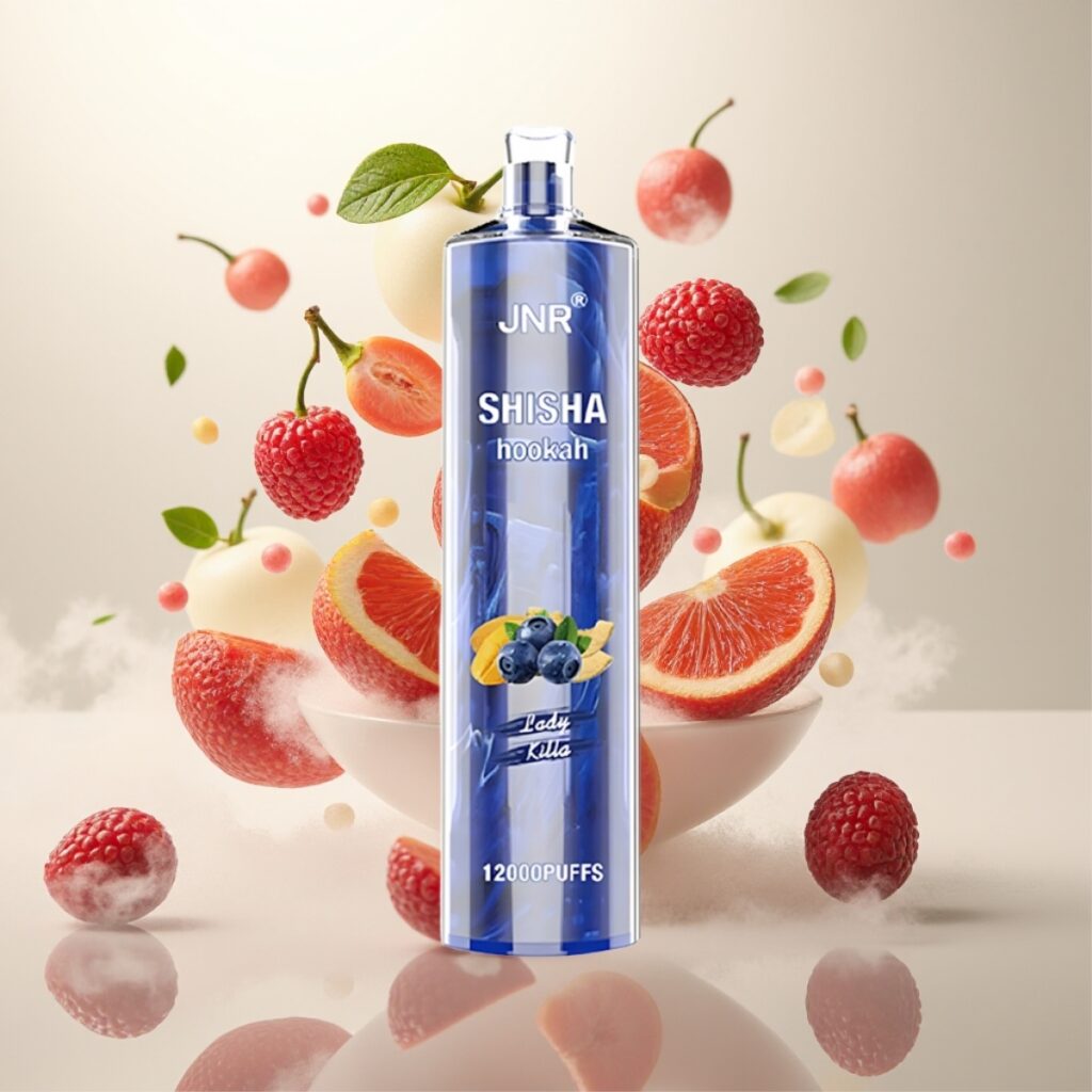 JNR Shisha Hookah 12000 Puffs Engangs Vape Lady Killa – 24ml, 750mAh, Type-C