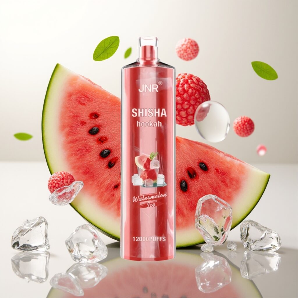 JNR Shisha Hookah 12000 Puffs Engangsdamp – 24ml, 0.6 Ohm, Type-C – Vannmelon Is