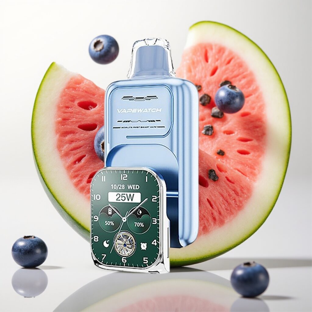 JNR VapeWatch 30000 Puffs Blåbær Vannmelon – 1000mAh, 19mL, 5% Nikotin