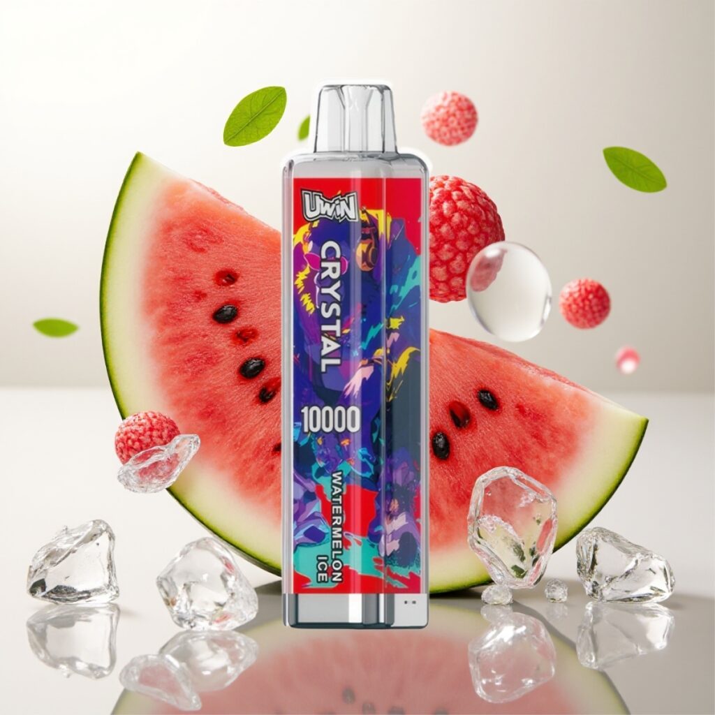 UWIN Crystal 10000 Puffs Vannmelon Is – 18ml, 650mAh, Type-C